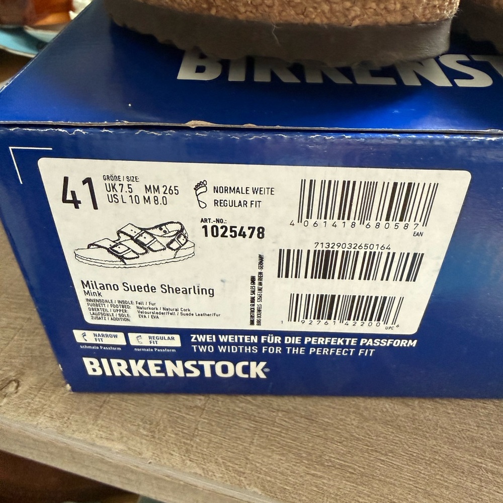 Birkenstock Milano Suede Shearling 41 - Picture 2 of 5